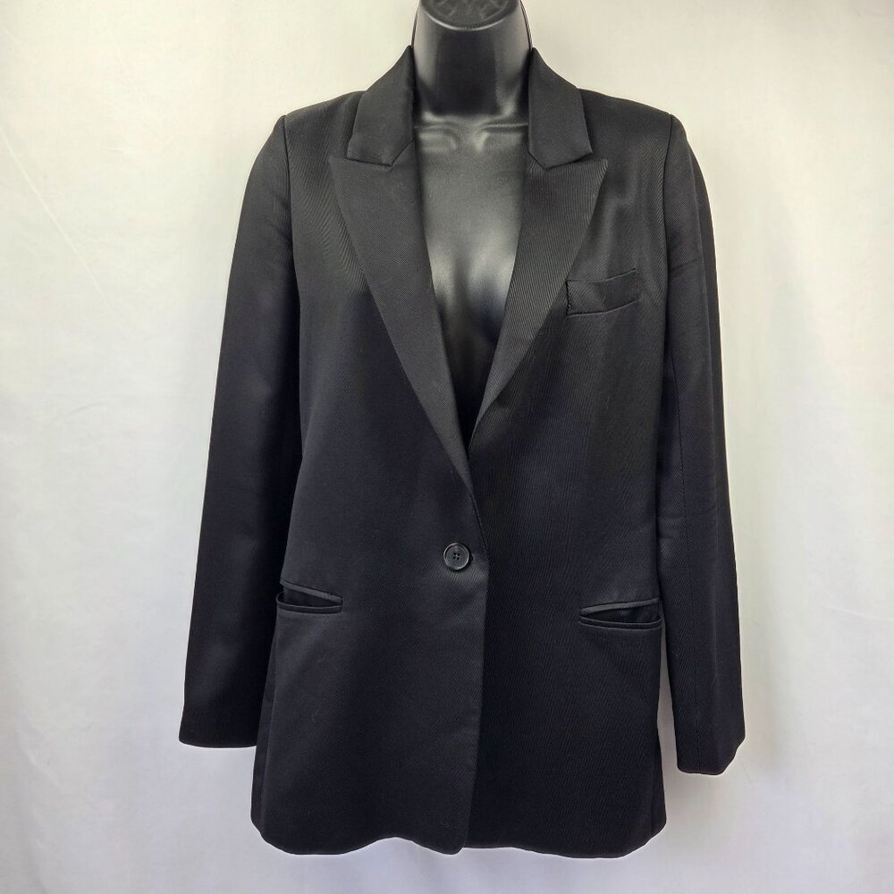 Reiss Single Breasted Tailored Blazer Black Size 0